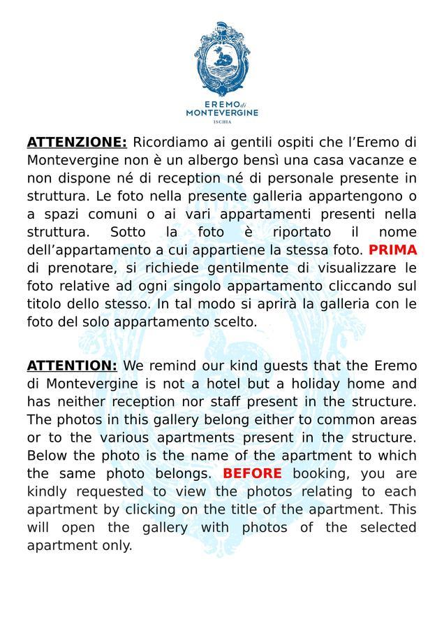 Eremo Di Montevergine Ischia Apartments Форио Экстерьер фото